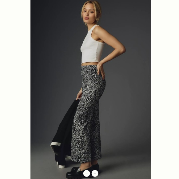 Anthropologie The Margot Kick-Flare Cropped Pants by Maeve - Picture 2 of 4